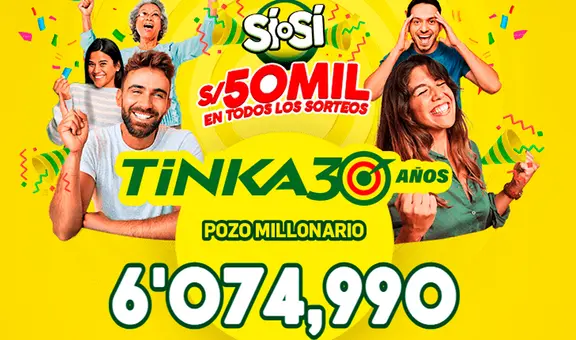 Resultados de La Tinka del 1 de octubre: resultados completos y ganadores del Pozo Millonario