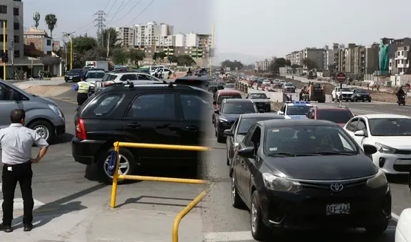 Caótico tráfico en la Vía Expresa Sur: conductores esperan hasta 50 minutos para avanzar un par de metros