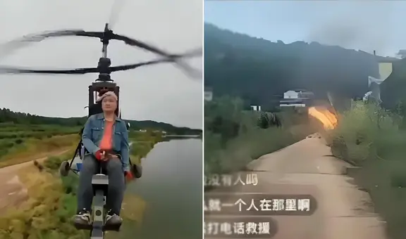 Influencer pierde la vida al caer con su helicóptero mientras transmitía en vivo para sus seguidores en China