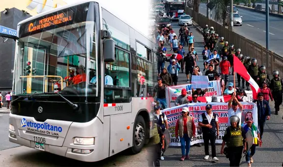 Horarios del Metropolitano, Línea 1 y corredores por el paro de transportistas de este 2 de octubre