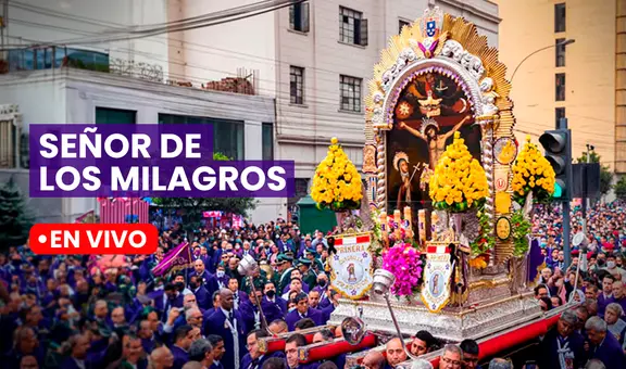 ¿Por qué calles va el Señor de los Milagros 2025? Sigue en vivo su primer recorrido