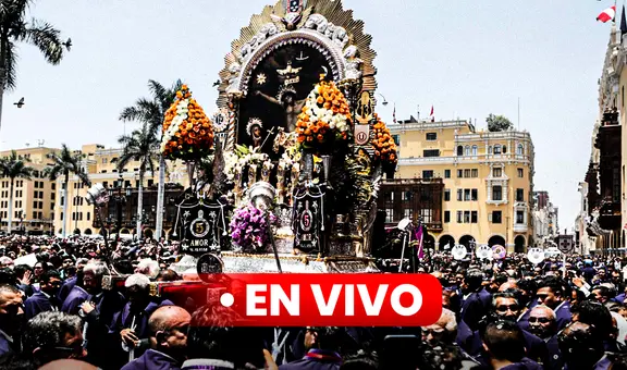 Señor de los Milagros EN VIVO, primer recorrido: santa imagen sale de Las Nazarenas junto a miles de fieles tras levantada mundial