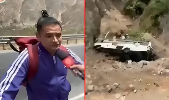 Músico de Óscar Manuel y su Historia Romántica revela los segundos antes de que bus cayera a abismo en Canta: "Todo fue repentino, escuchamos gritos"