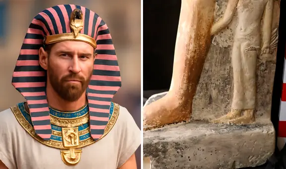 Arqueólogos descubren al ‘Messi' del Antiguo Egipto, una escultura de un noble que mide poco más de 100 cm