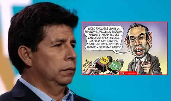 Carlincatura satiriza la reacción de una institución tras orden judicial de otorgar pensión vitalicia a Pedro Castillo