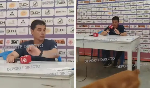 Asistente de Néstor Gorosito vive insólito momento tras derrota de Alianza Lima: un perro lo interrumpió durante la conferencia