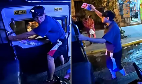 Streamer Sacha se vuelve cobrador de combi por un día: no logra abrir la puerta y se olvida de cobrar pasajes