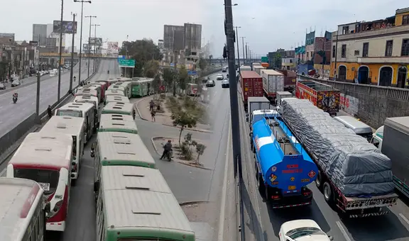 Bloquean Panamericana Norte y vías en SJL: transportistas impiden paso de autos y advierten extenderlo 24 horas