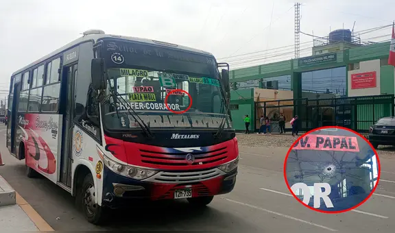 Extorsionadores disparan contra unidad de transporte con pasajeros a bordo en Trujillo: piden S/. 50.000 para frenar ataques