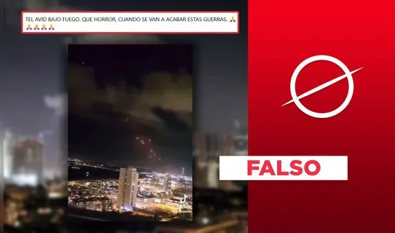 Este video no muestra ataque de Irán sobre Israel tras advertir posible reanudación de la guerra en agosto de 2025