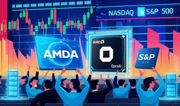 AMD y OpenAI hacen que Wall Street suba a máximos históricos con US$101.000 millones en capitalización