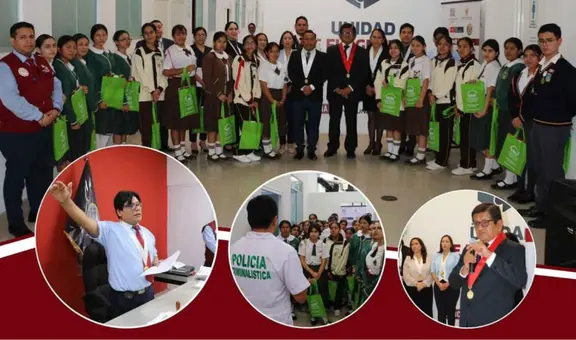 Jueces de paz escolar conocen de cerca cómo funciona la Unidad de Flagrancia de Lambayeque