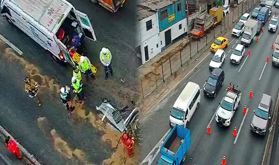 Accidente en Vía Evitamiento genera congestión vehicular tras cierre de dos carriles hacia el norte