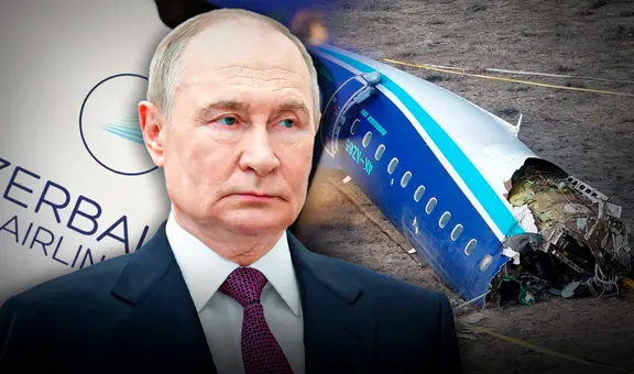 Vladimir Putin reconoce que misiles rusos causaron accidente de avión en Azerbaiyán que dejó 38 muertos