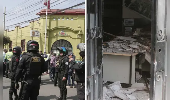 Cae parte del techo de comisaría de Surquillo y cuatro efectivos policiales resultan heridos