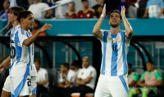 Sin Lionel Messi, Argentina venció 1-0 a Venezuela en el amistoso internacional de fecha FIFA