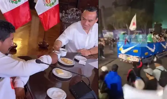 Alcalde de Pataz fue rechazado y expulsado de Plaza San Martín tras reunirse con José Jerí