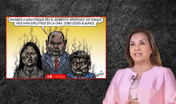 La vacancia les explotó en la cara: Carlincatura ironiza la reacción de líderes políticos en la destitución de Boluarte