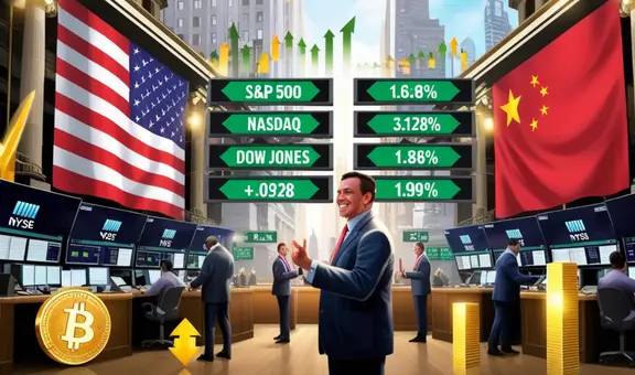 Wall Street rompe récords: las bolsas de EE. UU. suben con fuerza tras señales de paz comercial entre Trump y China