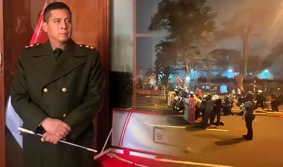 General Víctor Canales resultó herido por perdigón disparado por la PNP durante protestas en la Av. Abancay