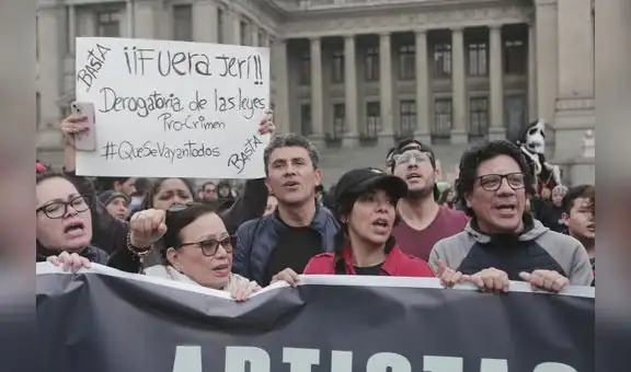 Artistas escénicos y cineastas en la marcha nacional: "Jerí es la continuidad de Boluarte"
