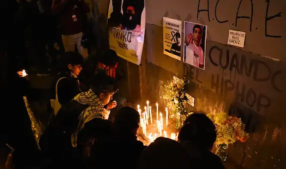 Familiares y amigos de Eduardo Ruiz realizaron vigilia en Plaza Francia tras ser asesinado por suboficial Luis Magallanes