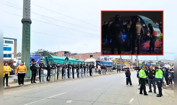 Transportistas bloquean Óvalo de Chepén como medida de protesta por ataque extorsivo y asesinato de chofer de combi en Lurín