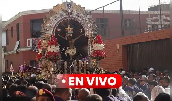 Señor de los Milagros EN VIVO: inicia segundo recorrido del Cristo Moreno tras la santa misa en la av. Tacna