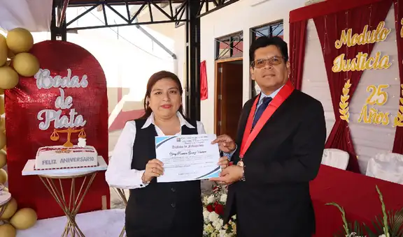 Módulo Básico de Justicia de Catacaos conmemoró sus bodas de plata