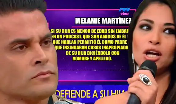 Melanie Martínez reclama a Christian Domínguez por no defender a su hija de comentarios inapropiados: "Por eso se rompio el vínculo"