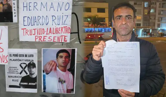 Roger Ruiz: un padre que camina con el nombre de su hijo en la mano