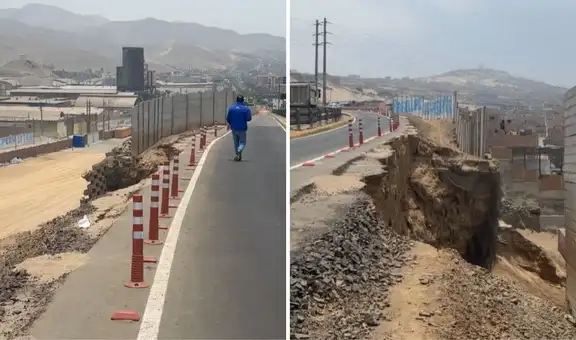 Ventanilla: colapsa tramo de la av. Néstor Gambetta pocos días después de su inauguración, MTC destinó S/218.000