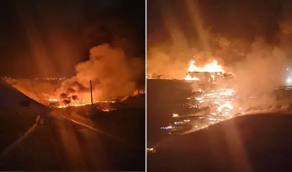 Cisterna choca con camión de carga y explota en la Panamericana Sur: ambos choferes murieron en Arequipa