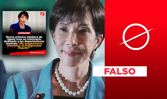 La primera ministra de Japón no creó un ministerio de deportaciones masivas: Embajada del Japón en el Perú lo desmiente