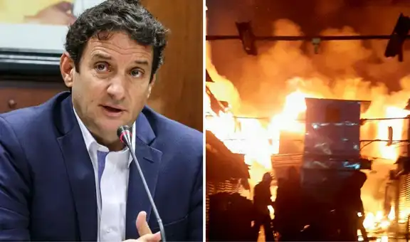 Renzo Reggiardo insinúa que incendios ocurridos en el Centro de Lima tendría vínculo con la marcha de la Generación Z
