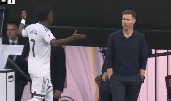 Vinícius 'estalló' tras ser cambiado en el clásico Real Madrid vs Barcelona: se fue de frente al vestuario ignorando a Xabi Alonso