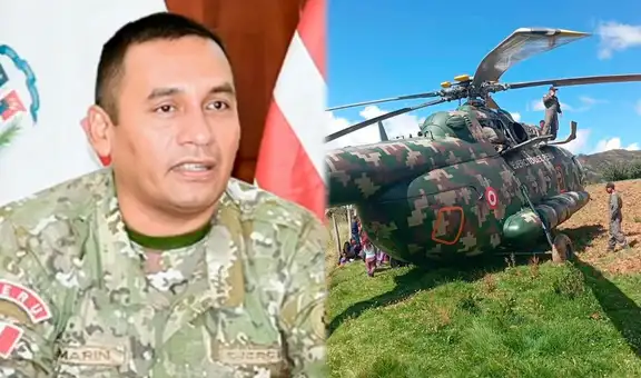 Fallece General del Ejército Peruano, Marco Marín Saldaña, en accidente de helicóptero en Pataz