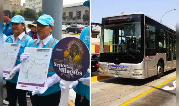 Desvíos y cambios en el Metropolitano y Corredores por la procesión del Señor de los Milagros este 28 de octubre
