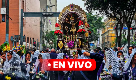 Señor de los Milagros EN VIVO: sigue por dónde va la sagrada imagen en su quinto recorrido en Lima