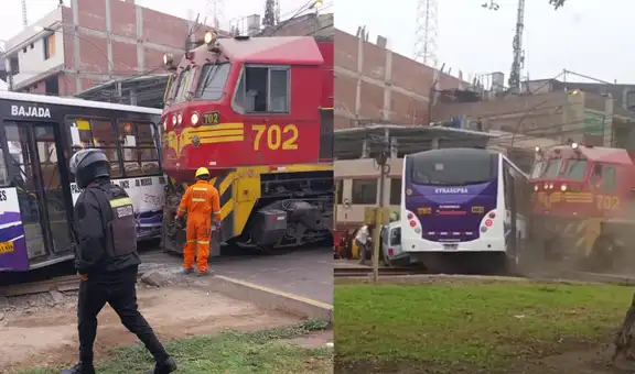Chofer de bus de la línea 10A revela que estaba atrapado en el tráfico cuando tren lo chocó: "Los autos estaban pegados"