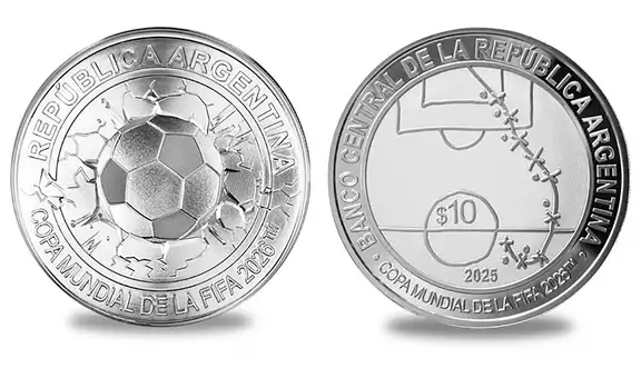 Argentina lanza moneda conmemorativa del Mundial 2026 y elige gol de Maradona contra Inglaterra