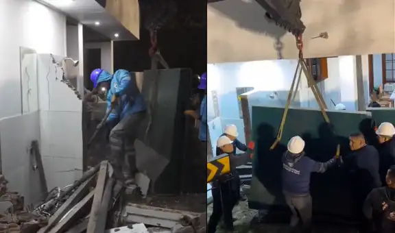 María Acuña: Municipalidad de Surco demuele parte de la casa de congresista y coloca muros afuera de su domicilio