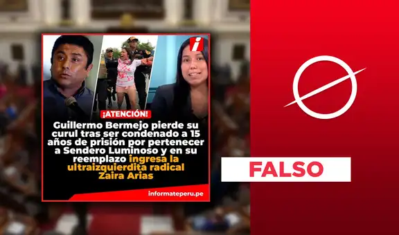 Zaira Arias no reemplazó curul de Guillermo Bermejo, preso por terrorismo: Congreso aún evalúa situación