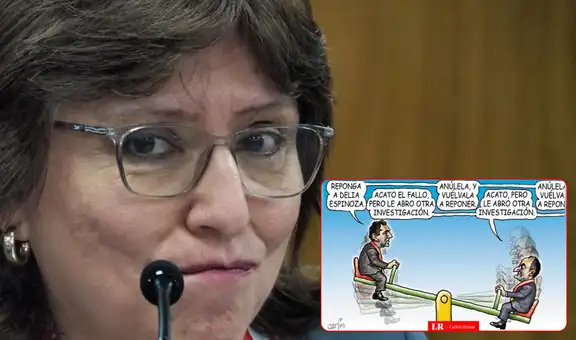 "Reponga a Delia Espinoza", "Acato, pero le abro otra investigación": Carlincatura retrata las disputas judiciales para su reposición