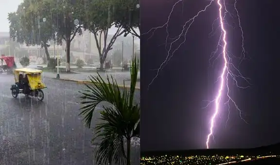 Alerta naranja: Senamhi pronostica lluvias intensas con descargas eléctricas en estas regiones del país