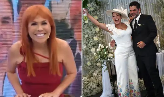 Magaly Medina elogia la boda civil de Natalia Salas y Sergio Coloma: "Está feliz, elegante y regia"