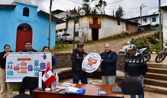 Presidente de la Corte de Cajamarca instala Juzgado de Paz en el centro poblado Los Ángeles, distrito de Catilluc