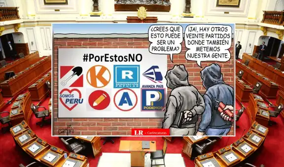 Por estos no: Carlincatura satiriza el papel de ciertos partidos desde el Parlamento en las Elecciones 2026
