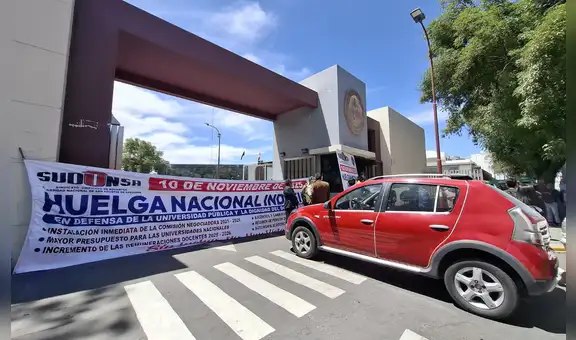 Docentes de la UNSA inician huelga indefinida por mejoras salariales y presupuesto: “No es solo por nuestros sueldos”