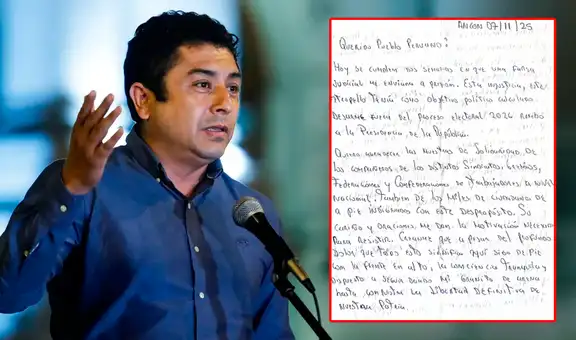 Guillermo Bermejo envía carta desde prisión: “Este proceso tiene un objetivo político: dejarme fuera del 2026”